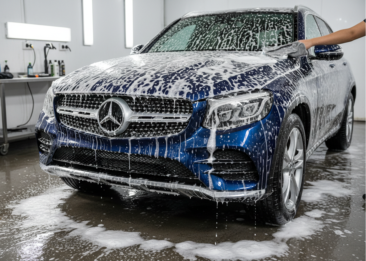 cleaning with soap a glc benz