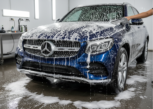 cleaning with soap a glc benz